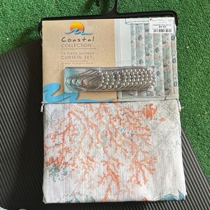 NWT Coastal Collection Shower Curtain Set